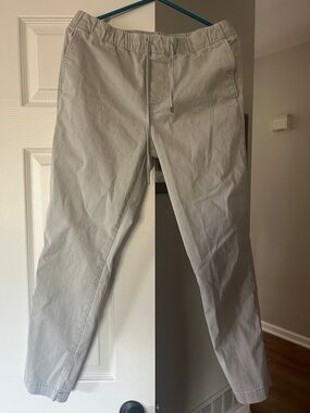 Express Mens Chino Joggers Elastic Waist Drawstring Slim Fit Lightweight Pants